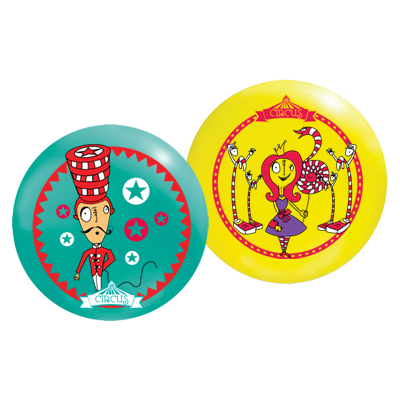printed play balls circus