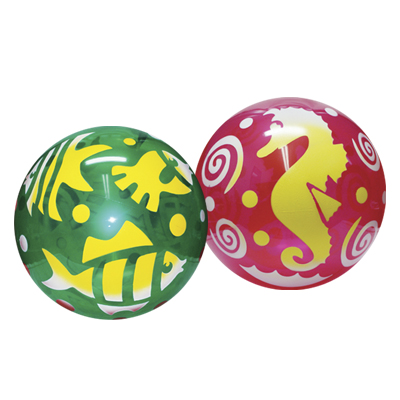 Spray Decorated Play Balls Bubbles