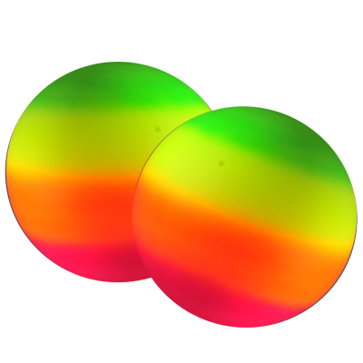 Spray Decorated Play Balls Rainbow